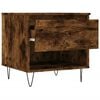 vidaXL Coffee Table Smoked Oak 50x46x50 cm Engineered Wood