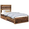 vidaXL Bed Frame with Drawer with Headboard Manual Engineered Wood