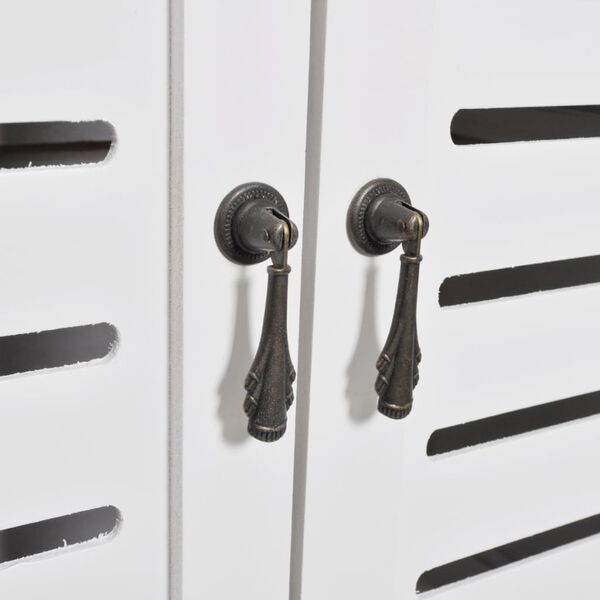 vidaXL Bathroom Cabinet Albuquerque Wood White 46x24x117.5 cm