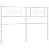 vidaXL Metal Headboard White 150 cm