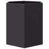 vidaXL Garden Planter 2 pcs Black Hexagon 46x40x45 cm Steel