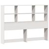 vidaXL Bookcase Bed without Mattress White 160x200cm Solid Wood Pine