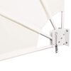 vidaXL Collapsible Balcony Side Awning Cream 140x140 cm
