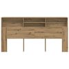 vidaXL Headboard Cabinet Artisian Oak 200x19x103.5 cm Engineered Wood