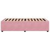 vidaXL Bed Frame without Mattress Pink 90x200 cm Velvet