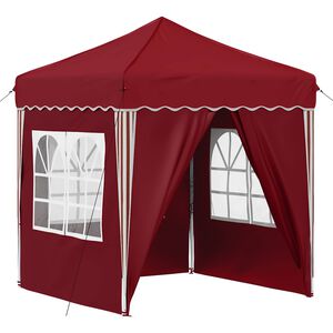 vidaXL Pop-up Party Tent Burgundy 195 x 195 x 245 cm Oxford Fabric