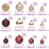 vidaXL Christmas Baubles 100 pcs Champagne and Brown 3 / 4 / 6 cm