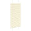 vidaXL Pleated Blind Cream 65x150 cm Fabric Width 64.4 cm Polyester
