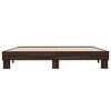 vidaXL Bed Frame without Mattress Brown Oak 180x200 cm Super King