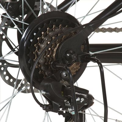 vidaXL Mountain Bike 21 Speed 26 inch Wheel 46 cm Black