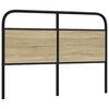 vidaXL Headboard Sonoma Oak 120 cm Steel and Engineered Wood