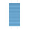 vidaXL Pleated Blind Blue 55x100 cm Fabric Width 54.4 cm Polyester