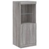 vidaXL Sideboards with LED Lights 3 pcs Grey Sonoma Engineered Wood