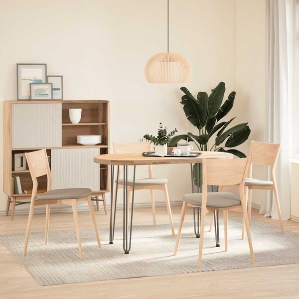 vidaXL hairpin legs for console tables for Console Table 4 pcs Natural Steel 72 cm Solid Steel