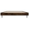vidaXL Bed Frame without Mattress Smoked Oak 90x190 cm Single Engineered Wood