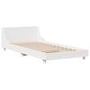 vidaXL Bed Frame without Mattress White 90x190 cm Single Solid Wood Pine