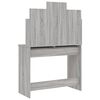 vidaXL Dressing Table with Mirror Grey Sonoma 96x39x142 cm
