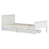 vidaXL Bed Frame without Mattress White Solid Wood Pine 90x200 cm