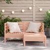 vidaXL Garden Sofa 2-Seater with Footstool Solid Wood Douglas