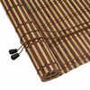 vidaXL Roller Blind with Curtains Manual Brown 90 x 220 cm Bamboo