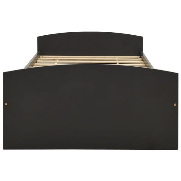 vidaXL Bed Frame with 2 Drawers without Mattress Grey 90x200 cm