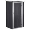 vidaXL Garden Shed Anthracite 118.5x97x209.5 cm Galvanised Steel