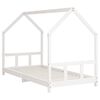 vidaXL Kids Bed Frame White 90x190 cm Solid Wood Pine