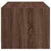 vidaXL Coffee Table with Glass Doors Brown Oak 68x50x42 cm