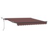 vidaXL Automatic Retractable Awning with LEDs Brown 300x250 cm