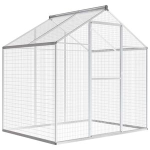 vidaXL Outdoor Aviary Aluminium 178x122x194 cm