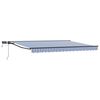 vidaXL Blue, White and Anthracite 4.5 x 3 m Polyester with PU coating
