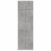 vidaXL Storage Cabinet Concrete Grey 70x42.5x225 cm Engineered Wood