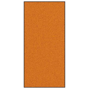 vidaXL Doormat Other Orange and Black 120 x 250 cm Polyamide and PVC