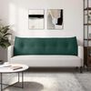 vidaXL Back Pillow Dark Green 160 x 24 x 50 cm Velvet
