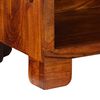 vidaXL Shoe Cabinet with Shelf Brown 55 x 35 x 75 cm Solid Acacia Wood
