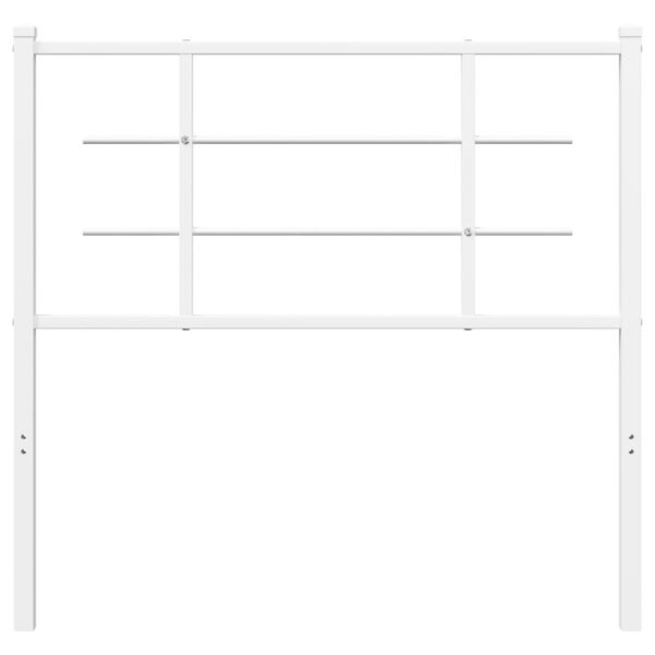 vidaXL Metal Replace Headboard White 100 cm