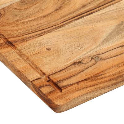 vidaXL 3 Piece Chopping Board Set with Stand Solid Wood Acacia