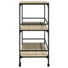 vidaXL Kitchen Trolley Sonoma Oak 100.5x50x105 cm Engineered Wood