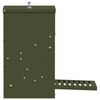 vidaXL Chicken Treadle Feeder Olive Green 25 x 42 x 40 cm