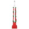 vidaXL Christmas Candle Bridge with 7 LEDs 3 pcs Red 39.5 x 5 x 29 cm