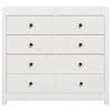 vidaXL Side Cabinet White 100x40x90 cm Solid Wood Pine