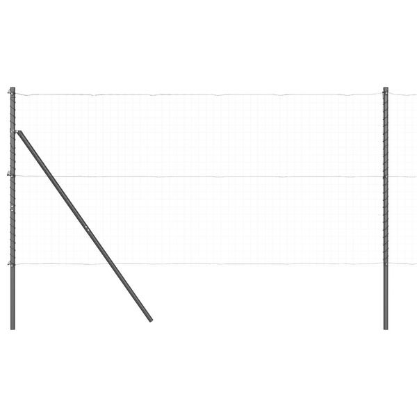 vidaXL Fence Post Other 52 pcs Grey 3.2 x 3.2 x 200 cm Steel