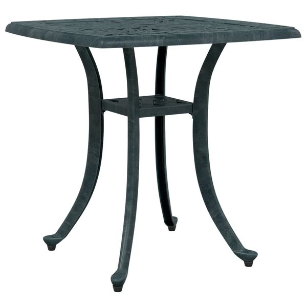 vidaXL Garden Table Green 53x53x53 cm Cast Aluminium
