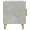vidaXL Bedside Cabinet Concrete Grey Engineered Wood