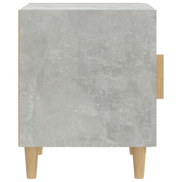vidaXL Bedside Cabinet Concrete Grey Engineered Wood