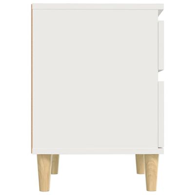 vidaXL Bedside Cabinets 2 pcs White 40x35x50 cm