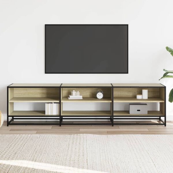 vidaXL TV Cabinet Sonoma Oak 180x40x46 cm Engineered Wood