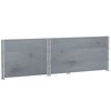 vidaXL Garden Planter Grey 120x80 cm Solid Wood Pine