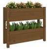 vidaXL Planter Honey Brown 77x25x66 cm Solid Wood Pine
