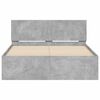 vidaXL Bed Frame without Mattress Concrete Grey 120x190 cm Small Double